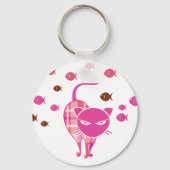 Naughty Cat Sleutelhanger (Voorkant)