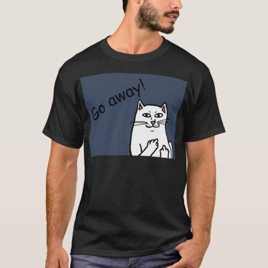 Naughty Cat T-shirt (Voorkant)