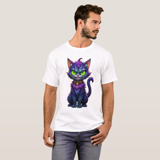 Naughty Cat T-shirt (Voorkant volledig)