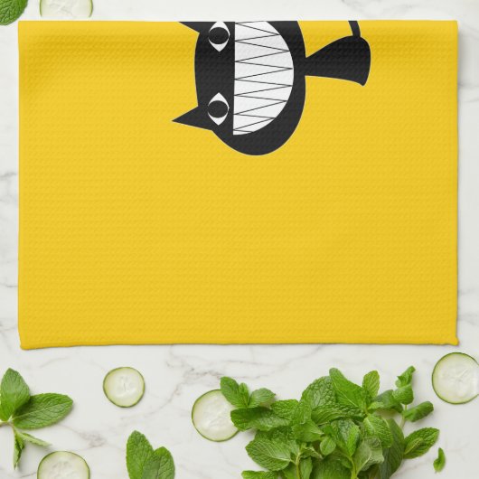 Naughty Cat Theedoek (Gevouwen)