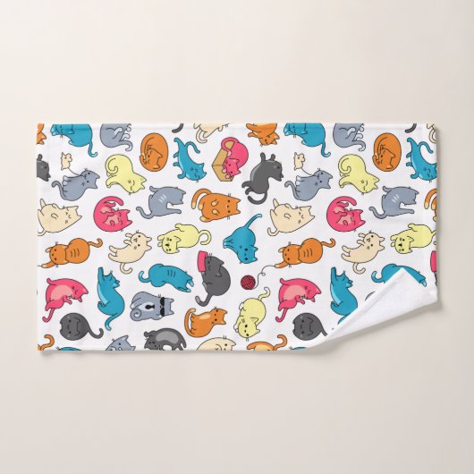 Naughty Cats Kittens Crowd Bad Handdoek (Handdoek)