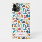 Naughty Cats Kittens Crowd Persoonlijk Case-Mate iPhone Case (Achterkant)