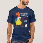 Naughty Chickens Lay Deviled Eggs Funny T-shirt (Voorkant)