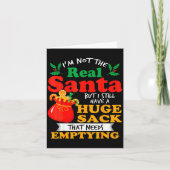 Naughty Christmas For Men Huge Package Sack Dirty  Kaart (Voorkant)