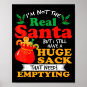 Naughty Christmas For Men Huge Package Sack Dirty  Poster (Voorkant)