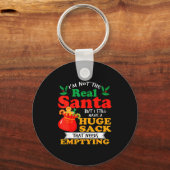 Naughty Christmas For Men Huge Package Sack Dirty Sleutelhanger (Voorkant)