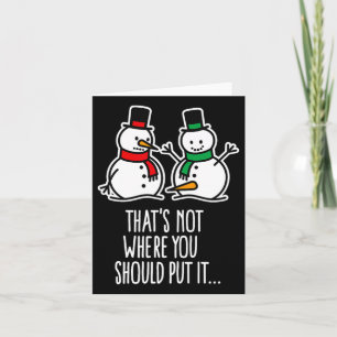 Naughty Christmas Gezegde Dirty Snowman Cartoon Ug Kaart
