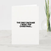 Naughty Christmas Package Card Kaart (Voorkant)