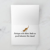 Naughty Couch Cats Verjaardag Kaart (Binnen)