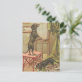 Naughty Dachshunds Briefkaart (Staand voorkant)