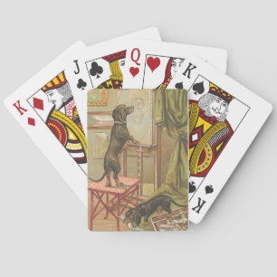 Naughty Dachshunds Dog Playing Cards Speelkaarten