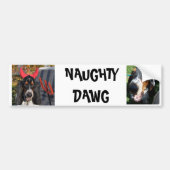 NAUGHTY DAWG BUMPERSTICKER (Voorkant)