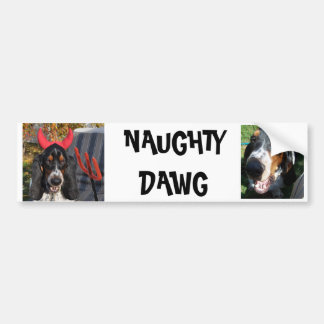 NAUGHTY DAWG BUMPERSTICKER