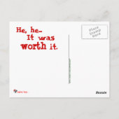 Naughty de heer Rogers Briefkaart (Achterkant)