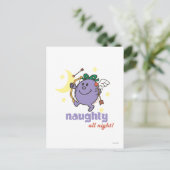 Naughty de hele nacht. briefkaart (Staand voorkant)