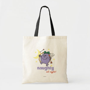 Naughty de hele nacht. tote bag