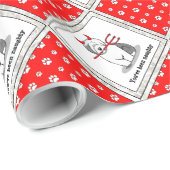 Naughty Devil Old English Sheepdog (grijs 1) Cadeaupapier (Rol Hoek)