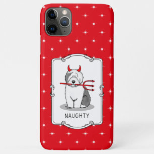 Naughty Devil Old English Sheepdog (grijs 1) Case-Mate iPhone Case