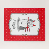 Naughty Devil Old English Sheepdog (grijs 1) Legpuzzel (Horizontaal)