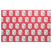Naughty Devil Old English Sheepdog (grijs 1) Stof (Fat Quarter)