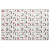 Naughty Devil Old English Sheepdog (grijs 1) Stof (Fat Quarter)