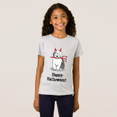 Naughty Devil Old English Sheepdog (grijs 1) T-shirt (Voorkant volledig)