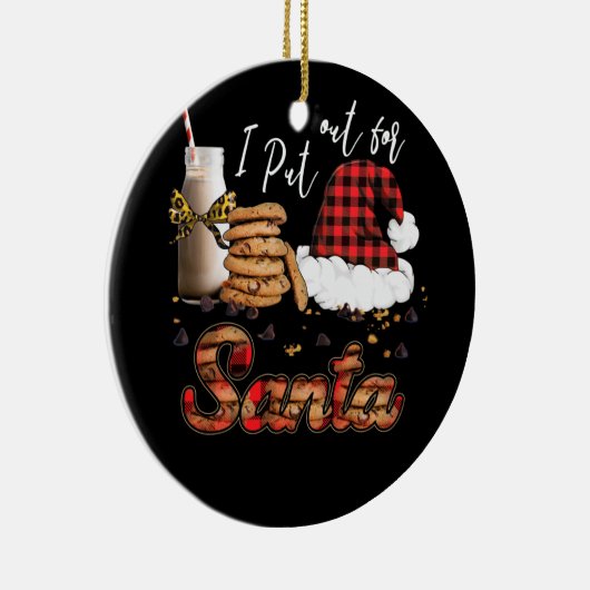 Naughty die ik voor Kerstmis heb uitgedeeld Keramisch Ornament (Rechts)