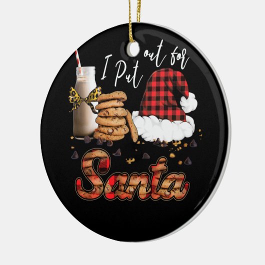 Naughty die ik voor Kerstmis heb uitgedeeld Keramisch Ornament (Links)