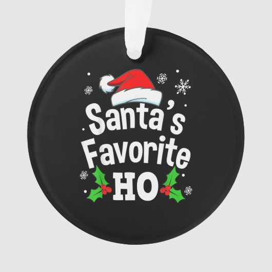 Naughty Dirty Adult Pajama Kerstmis Ornament (voorkant)