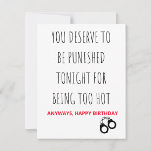 Naughty & Dirty Happy Birthday Card Feestdagenkaart