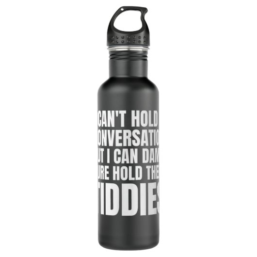 Naughty Dirty Joke MMamma Milkers Tiddies Funny Ad Waterfles (Voorkant)