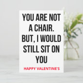 Naughty Dirty Valentijnsdag card Feestdagenkaart (Staand voorkant)