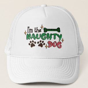 Naughty Dog Kerstmis Trucker Pet