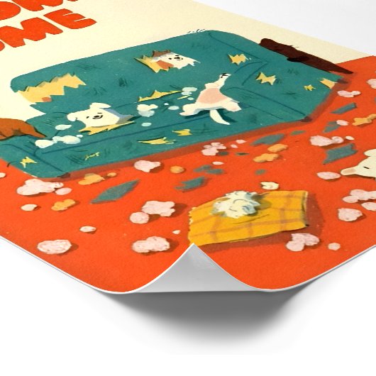  Naughty Dogs Illustration Poster (Hoek)