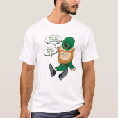 Naughty Drink Leprechaun Funny St. Patrick's Day T T-shirt (Voorkant)
