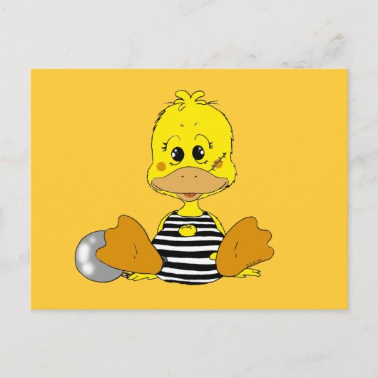 Naughty duck briefkaart (Voorkant)