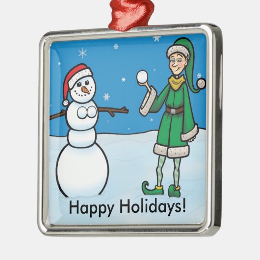 Naughty Elf #1 Ornament (Links)