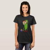 Naughty Elf   Christmas Elf Trouble Maker T-shirt (Voorkant volledig)