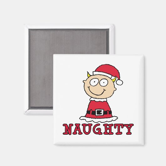 Naughty Elf Magnet (Voorkant / Achterkant)