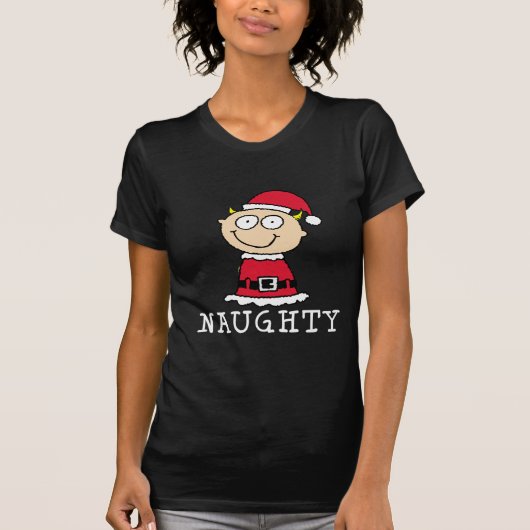 Naughty Elf T-shirt (Voorkant)