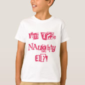 Naughty Elf T-shirts en cadeautjes (Voorkant)