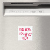 Naughty Elf T-shirts en cadeautjes Magneet (Insitu (Vaatwasser))