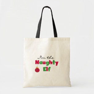 Naughty Elf T-shirts en cadeautjes Tote Bag