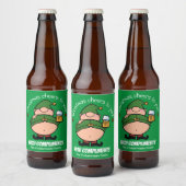 Naughty Elves Green Kerstbeer Label Bier Etiket (Flessen)