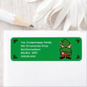 Naughty Elves Itch Xmas het Adres van de Terugkeer Etiket (Insitu)