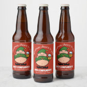 Naughty Elves Red Kerstbeer Label Bier Etiket (Flessen)