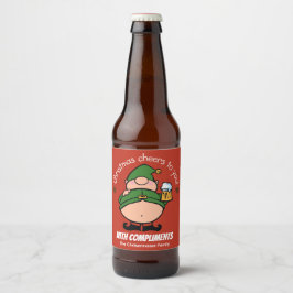 Naughty Elves Red Kerstbeer Label Bier Etiket