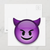 Naughty Emoji face Briefkaart (Voorkant / Achterkant)