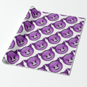 Naughty Emoji face Cadeaupapier (Uitgerold)