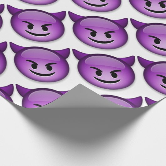 Naughty Emoji face Cadeaupapier (Hoek)